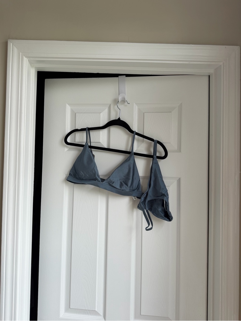 Zaful Slate Blue Triangle Bikini Set